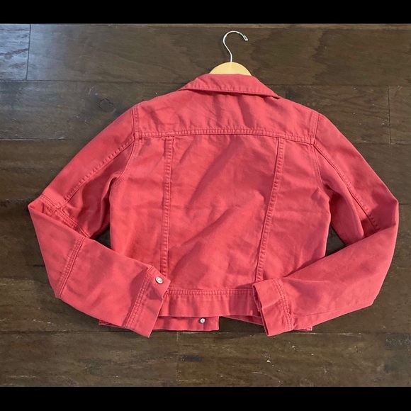 Free People- Rumors strawberry spritz denim jacket-XS-EUC - Picture 6 of 13